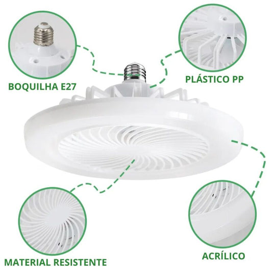 VentoSuave IRALAN™ Iluminação e Ventilação